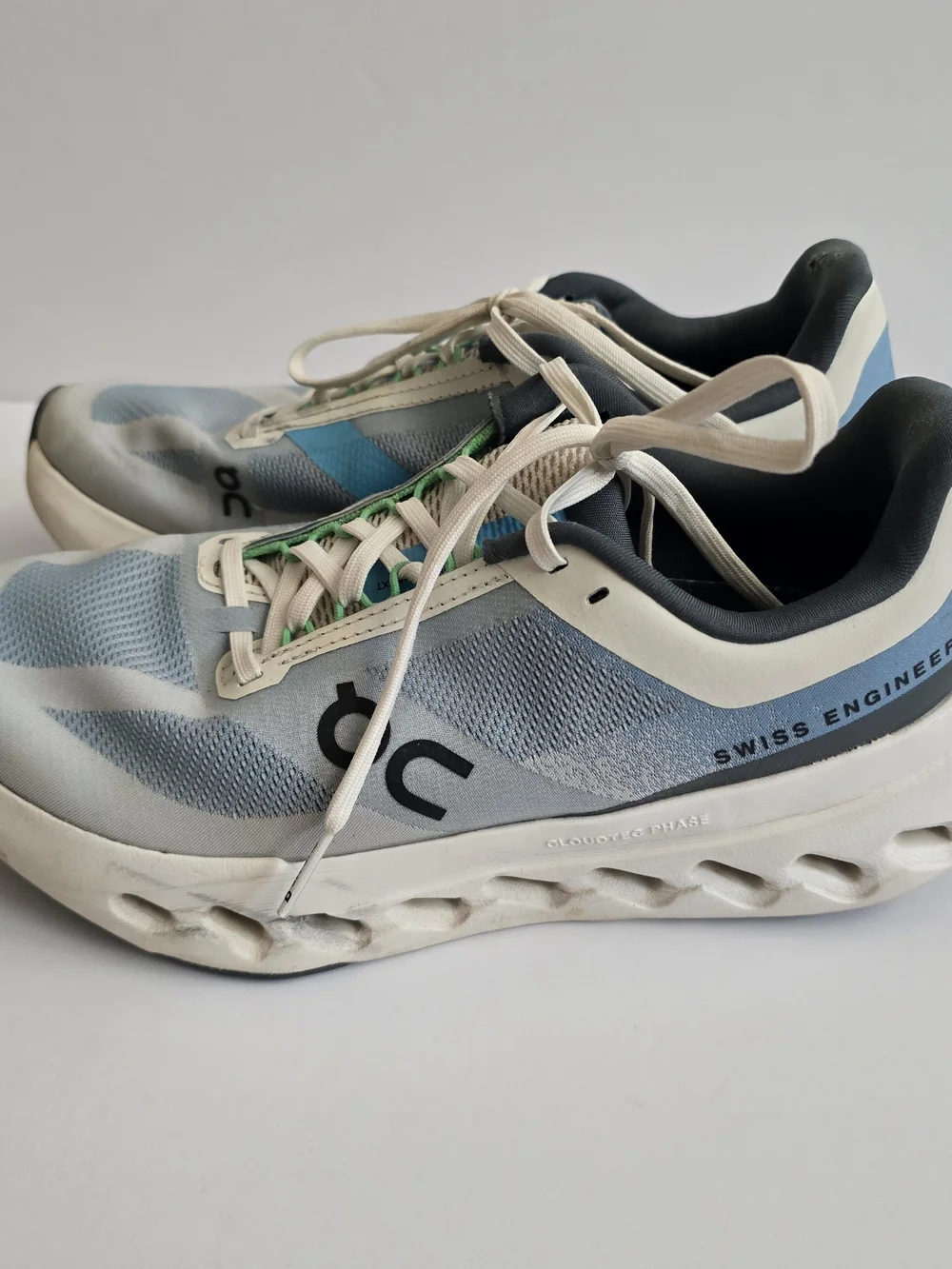 On Running Women's Cloudtec Phase Light Blue & White Athletic Shoes